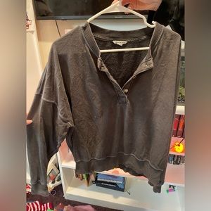 American Eagle Button Sweatshirt